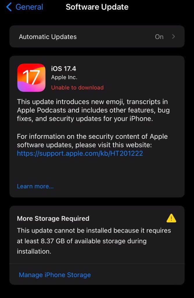 Apple ios 17.4