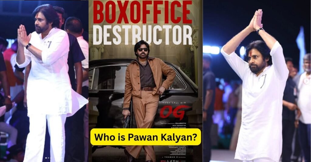 Pawan Kalyan addressing a political rally as Jana Sena Party leader